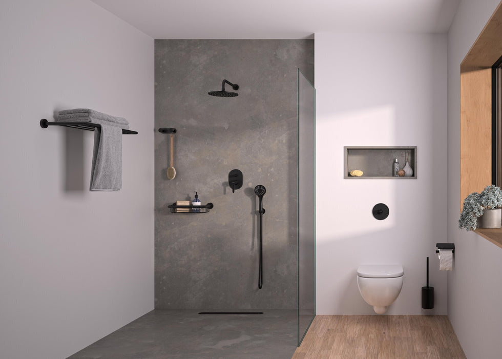 GENWEC GW05 75 04 03 NIMBUS Jabonera Ducha inox 304 Negro Mate