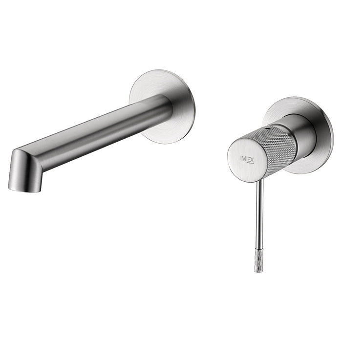 IMEX GLD038/NQ LINE Grifo de Lavabo Empotrado Níquel Cepillado