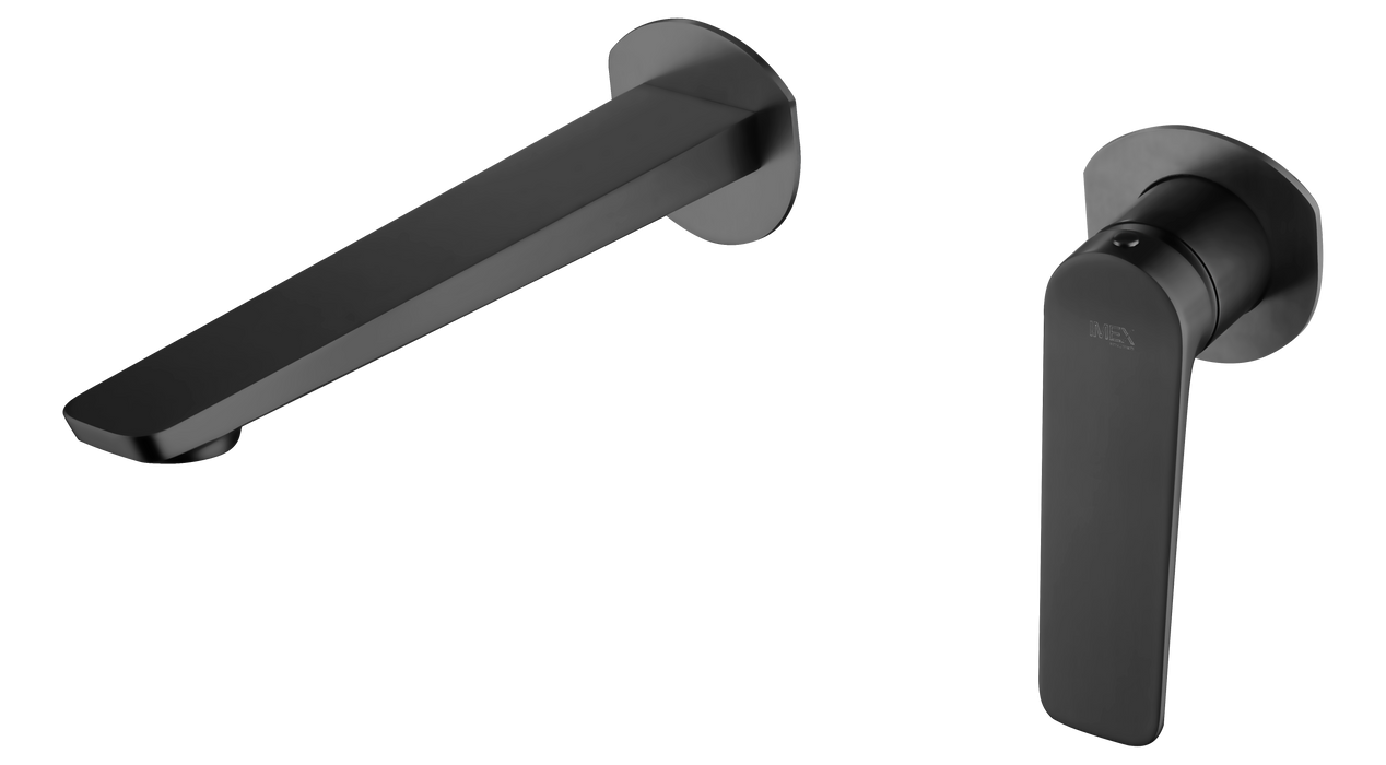 IMEX GLN047/NG NÁPOLES Monomando Empotrado Lavabo Negro Mate