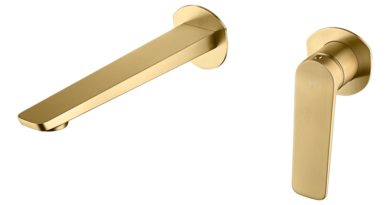 IMEX GLN047/OC NÁPOLES Monomando Empotrado Lavabo Oro Cepillado