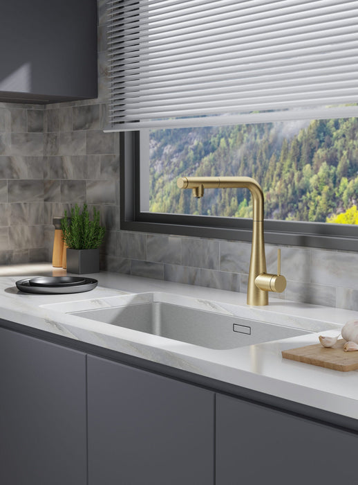 IMEX GOS005/OC SPLIT Grifo de Cocina Osmosis Extraíble Color Oro Cepillado