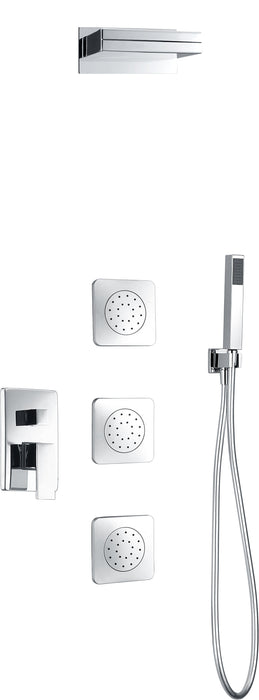 IMEX GPE008 FORMENTERA Conjunto de Ducha Empotrado Monomando Cromo