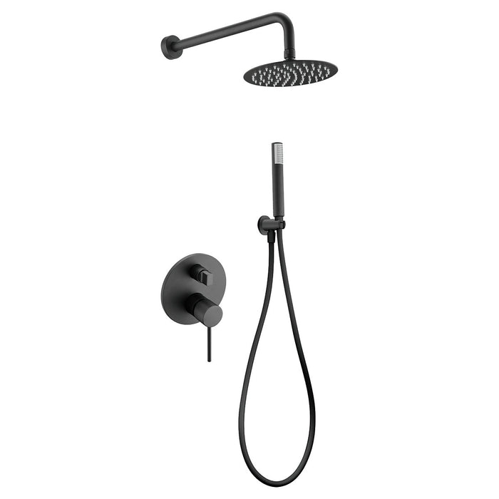 IMEX GPMS045/NG MILOS STICK Conjunto de Ducha Empotrado Monomando Negro Mate