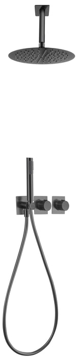 IMEX GTN062/BGM NEPAL Conjunto Ducha Termostatico Empotrado Black
