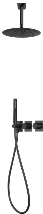 IMEX GTN062/NG NEPAL Conjunto Ducha Termostatico Empotrado Negro