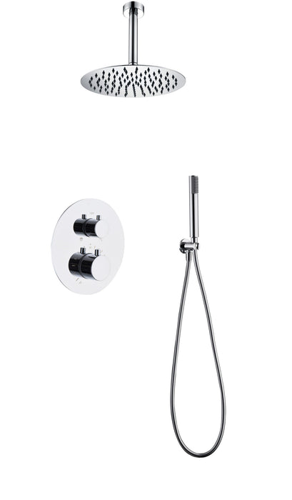 IMEX GTT039 TÍVOLI Conjunto Ducha Termostático Empotrado Cromo