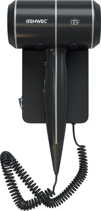 GENWEC GW02 08 01 03 BISE Secador de pelo Negro Mate