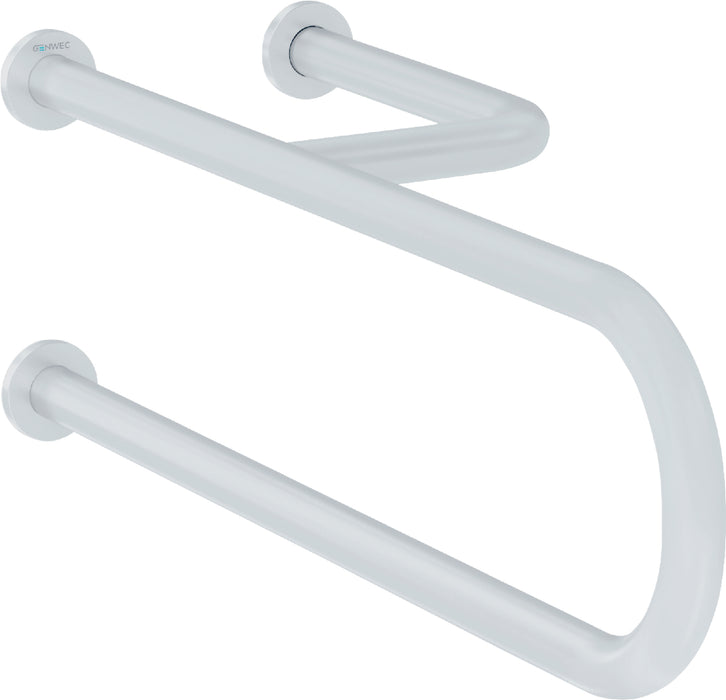 GENWEC GW11 10 03 00 Barra Fija 3 Anclajes Acero Blanco Izquierda Blanco