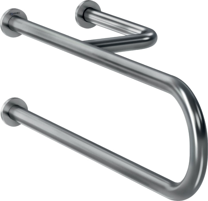 GENWEC GW11 11 04 02 Barra Fija 3 Anclajes Inox Brillante Derecha Cromo