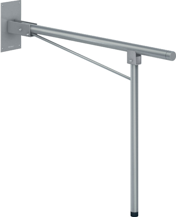 GENWEC GW11 60 04 01 Barra Abatible 800 mm Con Pata A Suelo Inox Satinado Satinado
