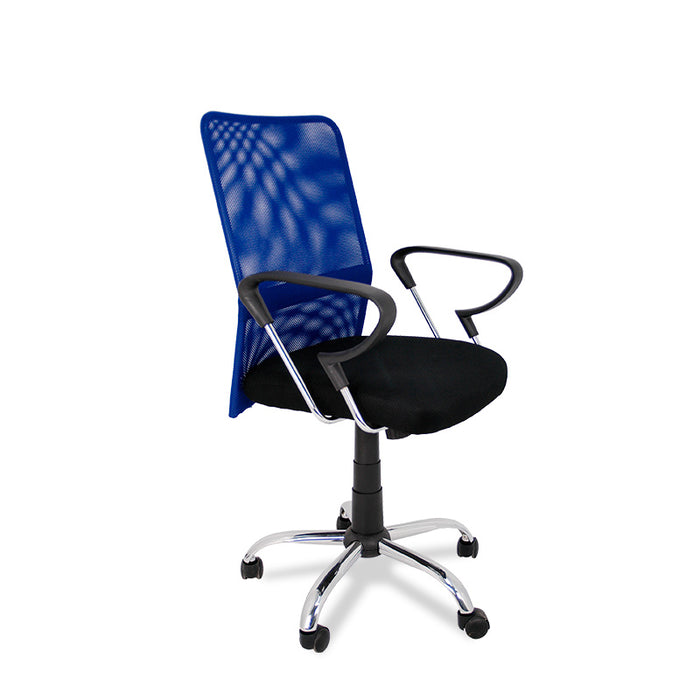 FURNITURE STYLE FS611AZ HELENA Silla de Estudio Textil Color Azul