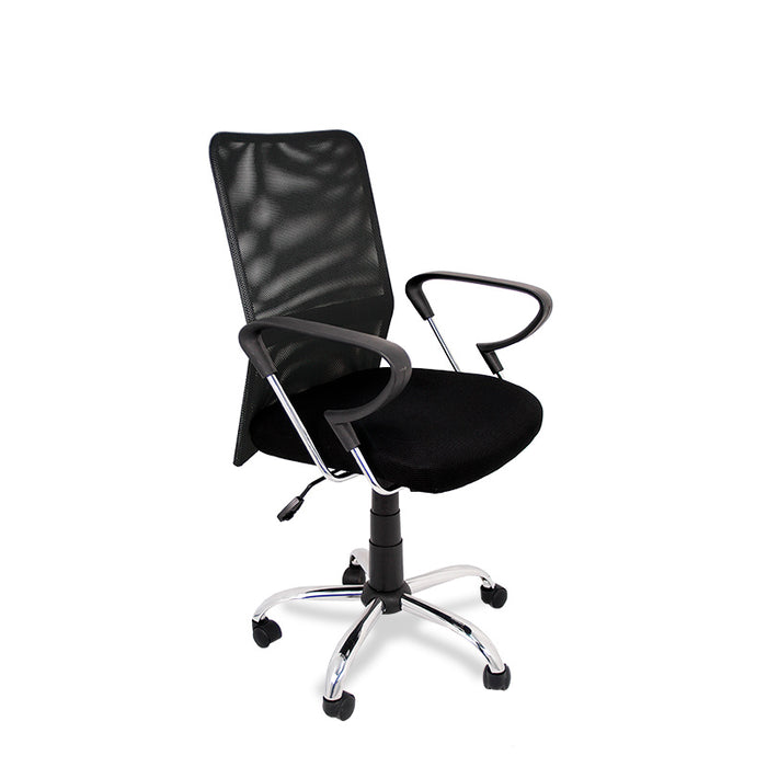 FURNITURE STYLE FS611NG HELENA Silla de Estudio Textil Color Negro