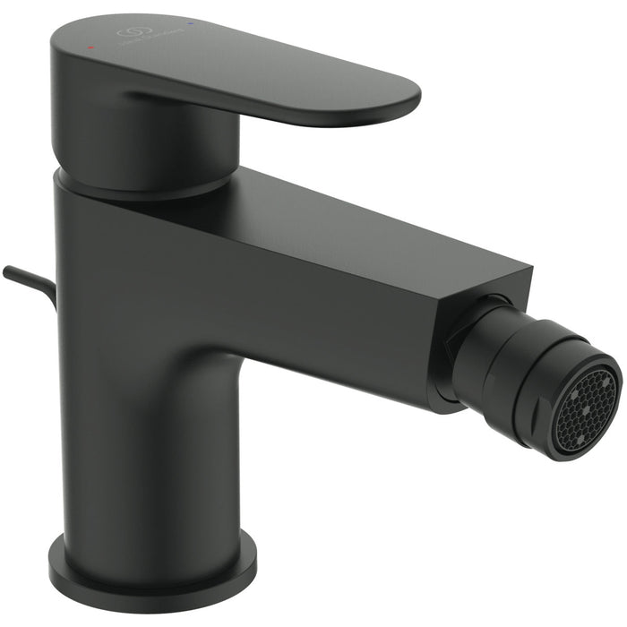 IDEAL STANDARD BC705XG CERAFINE O Grifo Monomando Bidé con Válvula Clic Clac Negro Seda