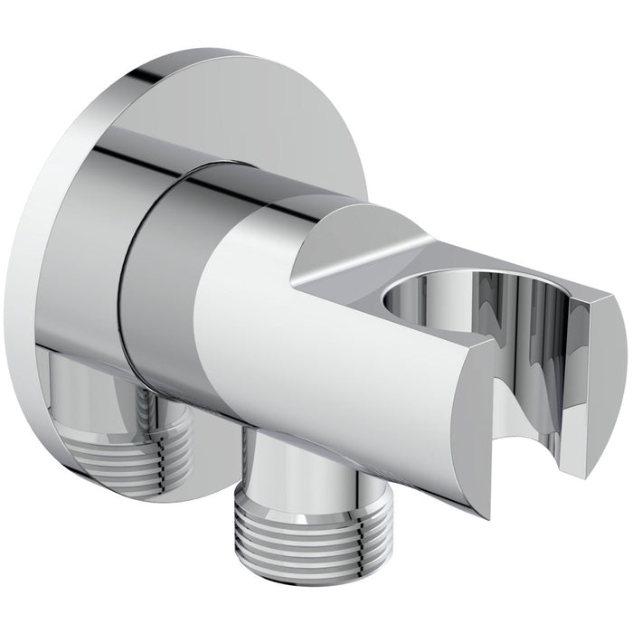 IDEAL STANDARD BC807AA Soporte Pared Redondo con Toma Cromo