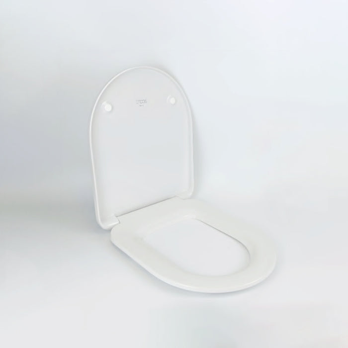 ETOOS 04032108 KAIROS Tapa WC Compatible Caída Amortiguada Envolvente Slim Blanco