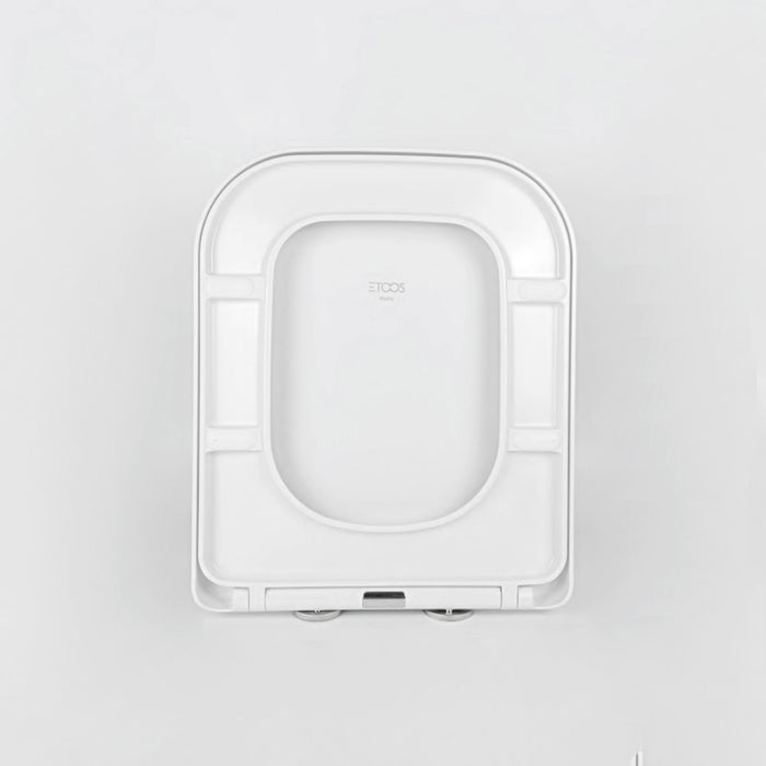 ETOOS 04199108 KEONA Tapa WC Compatible Envolvente Extraíble Caída Amortiguada Blanco