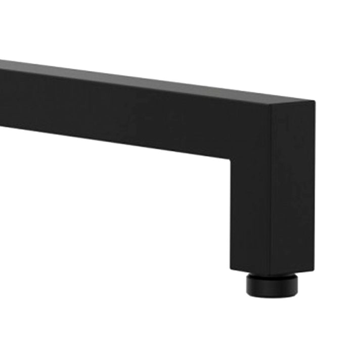 LLAVISAN L110001 Brazo Ducha cuadrado pared 37 cm latón Negro Mate