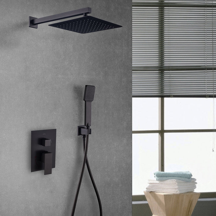 LLAVISAN L157494 CHEROKEE BLACK Grifo Monomando Empotrada Ducha Pared Negro Mate