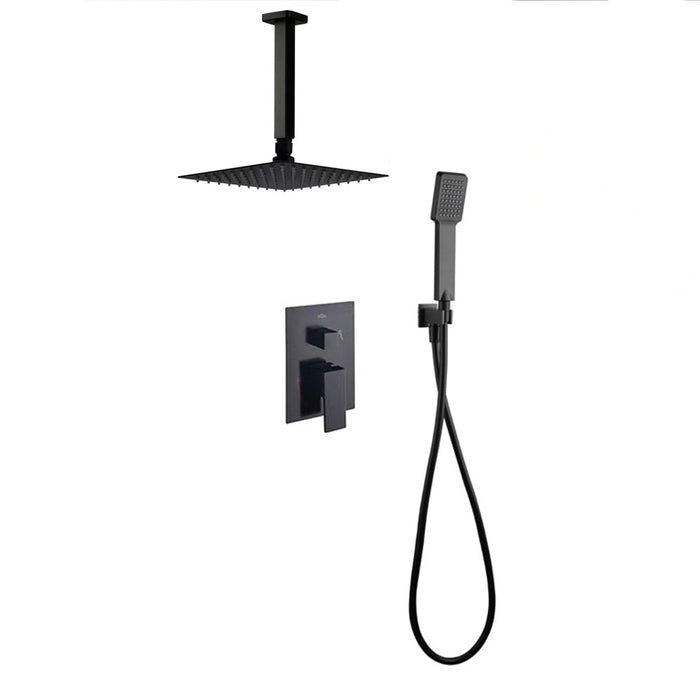 LLAVISAN L157504 CHEROKEE BLACK Grifo Monomando Empotrada Ducha Techo Negro Mate