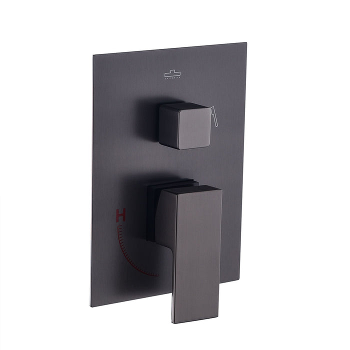 LLAVISAN L157504 CHEROKEE BLACK Grifo Monomando Empotrada Ducha Techo Negro Mate