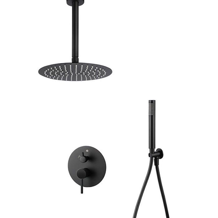 LLAVISAN L157534 OSLO Grifo Monomando Empotrada Techo Negro Mate