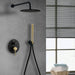 LLAVISAN L157604 OSLO Grifo Monomando Empotrada Pared Negro Mate Oro
