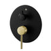 LLAVISAN L157604 OSLO Grifo Monomando Empotrada Pared Negro Mate Oro