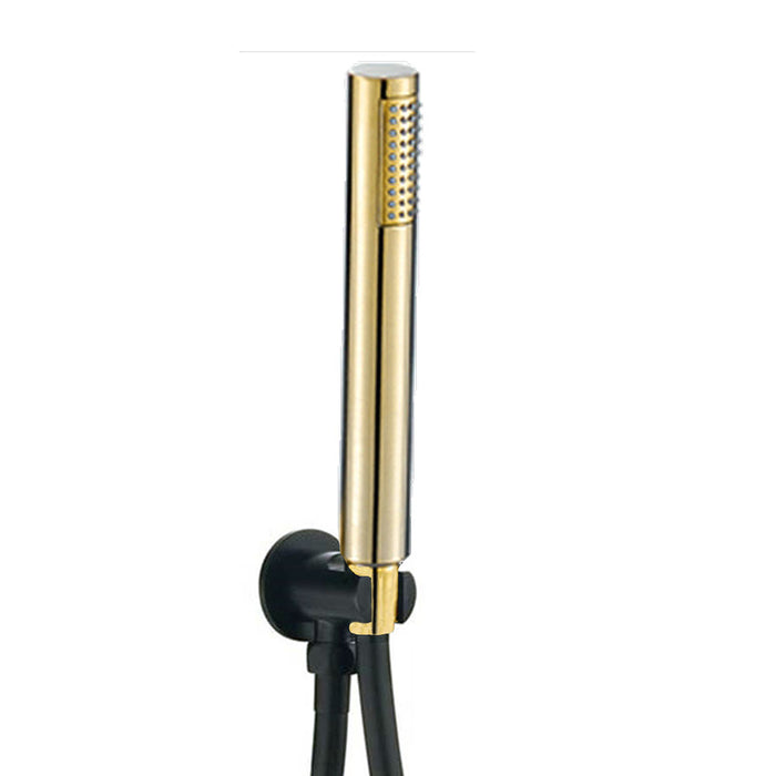 LLAVISAN L157614 OSLO Grifo Monomando Empotrada Techo Negro Mate Oro