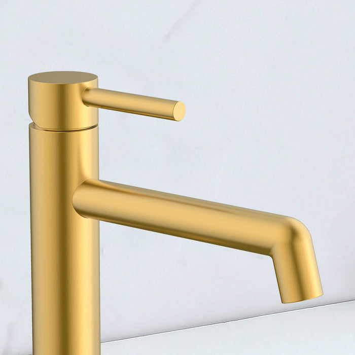 LLAVISAN L157694 OSLO Grifo Monomando de Lavabo Oro Cepillado