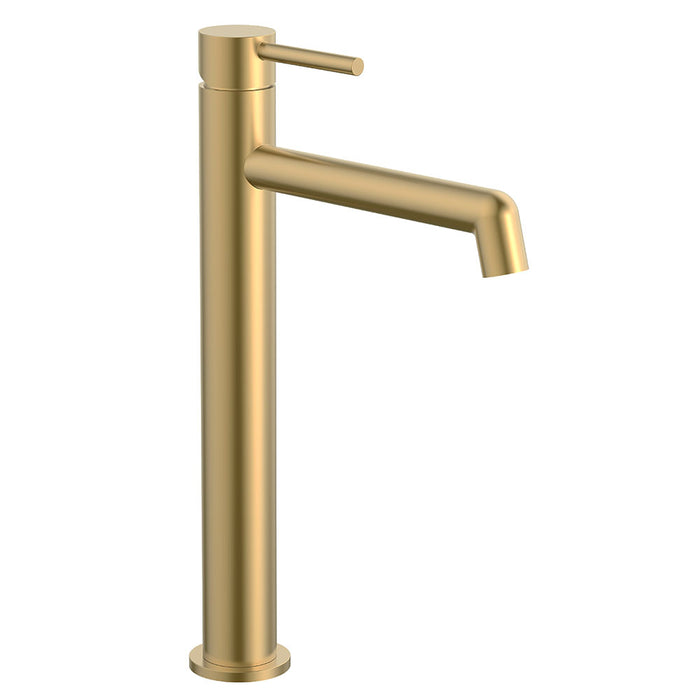 LLAVISAN L157704 OSLO Grifo Monomando de Lavabo Alto Oro Cepillado