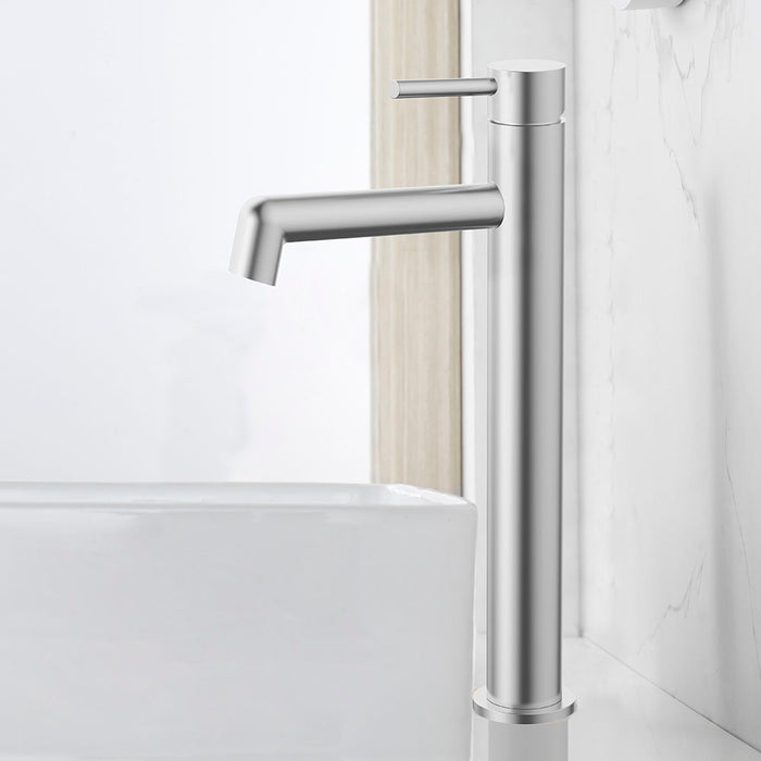 LLAVISAN L157734 OSLO Grifo Monomando de Lavabo Alto Níquel Cepillado