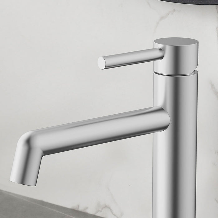LLAVISAN L157734 OSLO Grifo Monomando de Lavabo Alto Níquel Cepillado