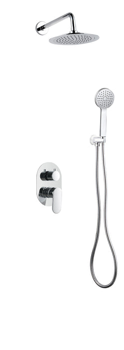 LLUVIBATH NO04C12 NOTI Conjunto Ducha Empotrado Cromo Rociador Redondo