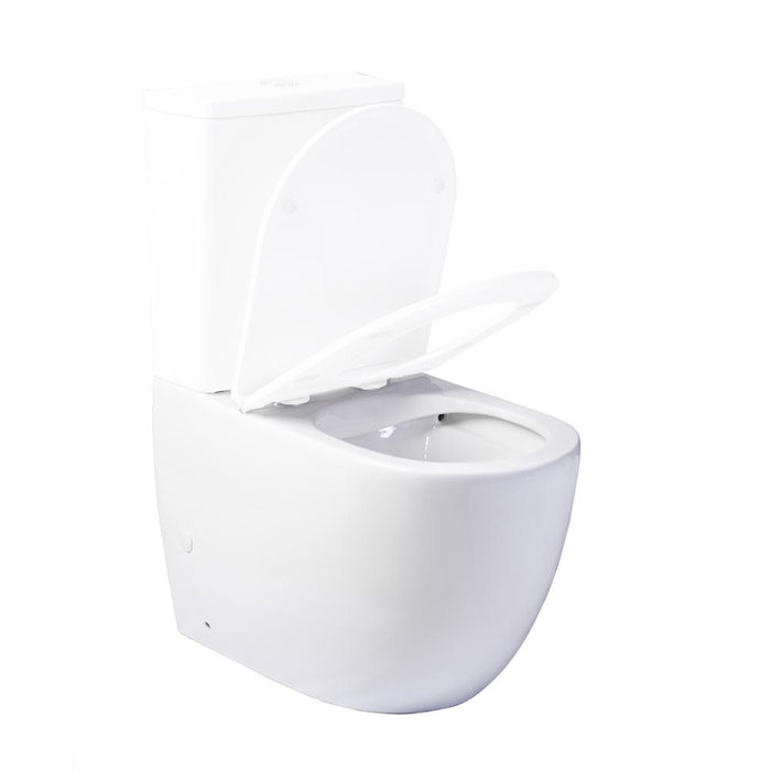 AQUORE 00350 GENOVA Taza Inodoro Rimless Sin Cisterna Sin Tapa Asiento