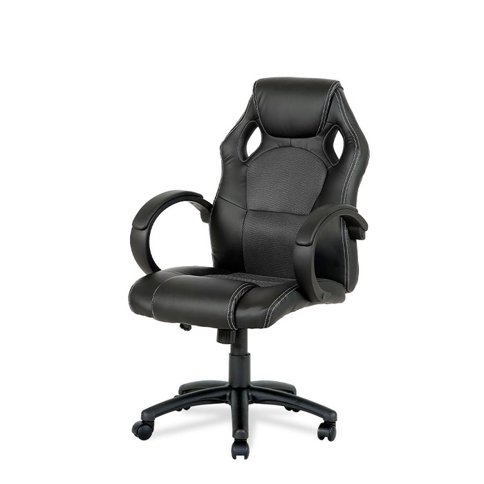 FURNITURE STYLE FS7801MNG OLIMPIA Silla Gaming Imitación Piel-Textil Color Negro