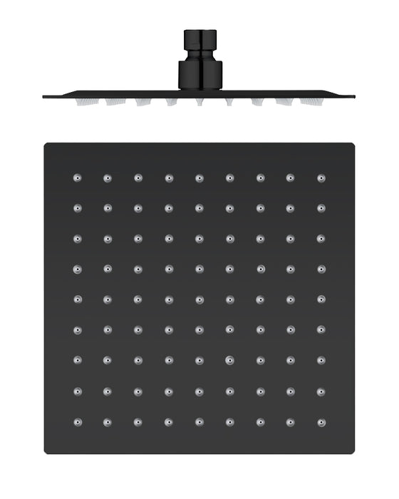 LLUVIBATH RC3000500S020020 Rociador Cuadrado 20x20 cm Negro Mate
