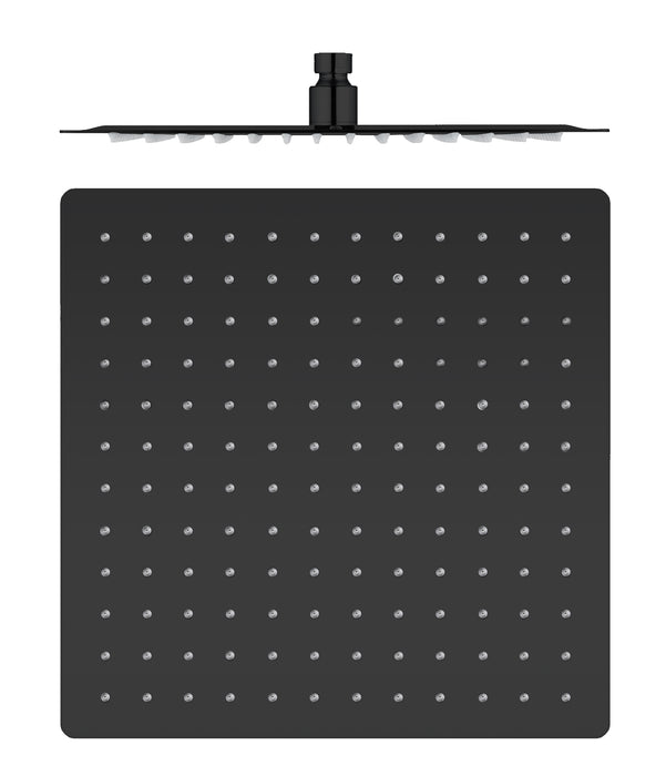 LLUVIBATH RC3200500S030030 Rociador Cuadrado 30x30 cm Negro Mate