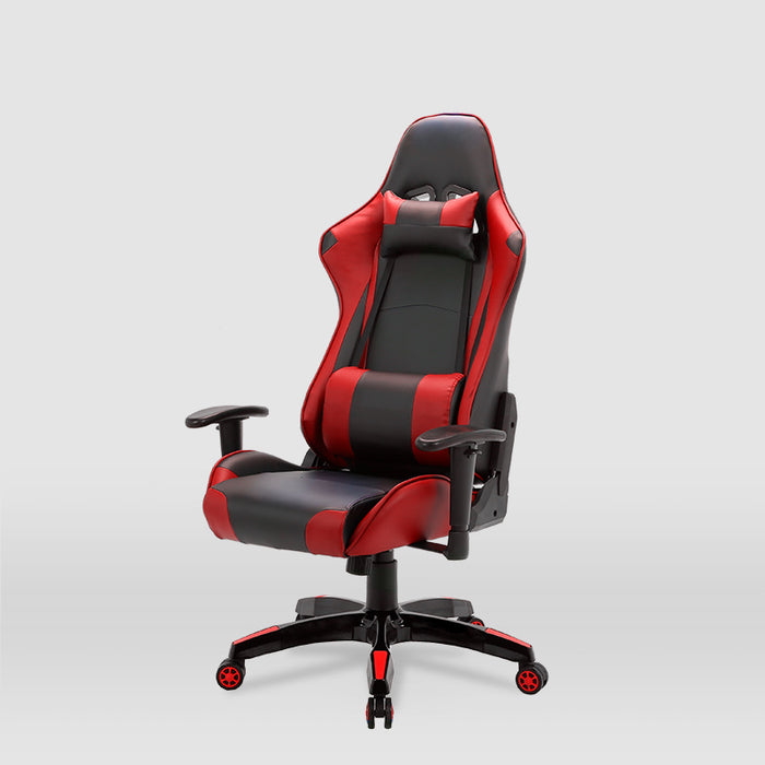 FURNITURE STYLE FS2487NGRJ REGINA Silla Gaming Imitación Piel Color Negro/Rojo