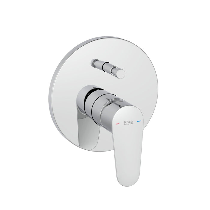 ROCA A5A064FC00 VICTORIA PLUS Grifo Monomando Empotrado Baño Ducha 2 Vías Sin Equipo Cromo