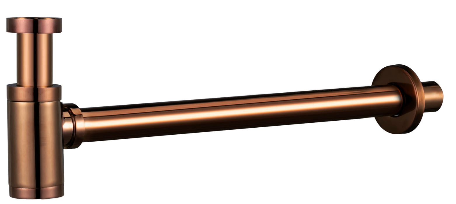 IMEX SCL002/NOR Sifón Redondo Oro Rosa Brillo