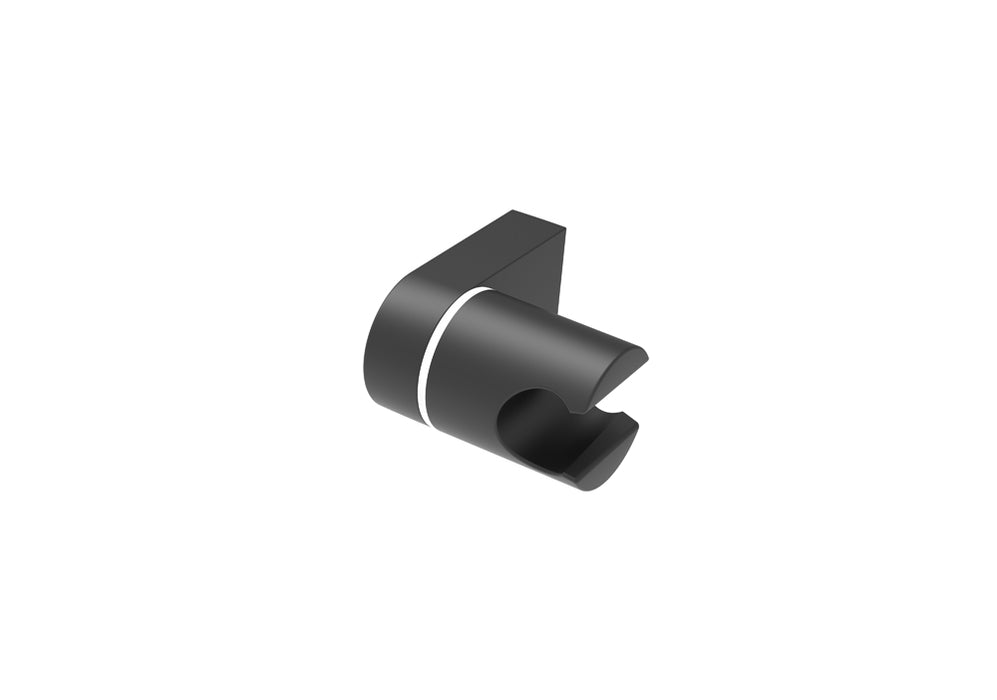 LLUVIBATH SD11005 Soporte Ducha Pared Redondo Negro Mate