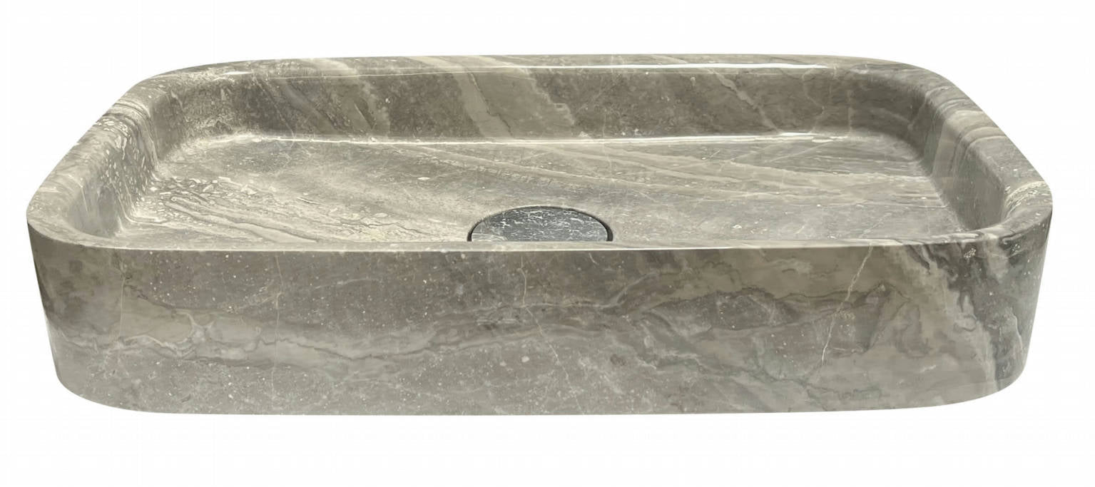 MOSAVIT SEVAN Lavabo Sobre Encimera Piedra Natural Marrón