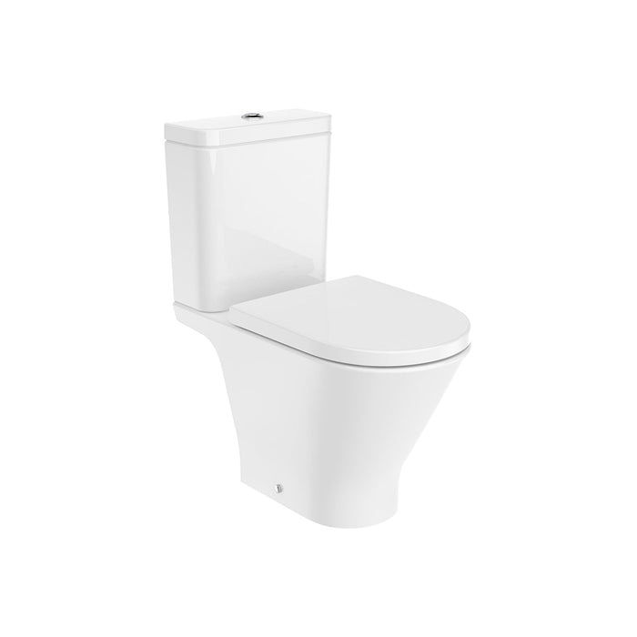 ROCA THE GAP ROUND Rimless Inodoro Pie Abierto Completo Salida Dual Blanco