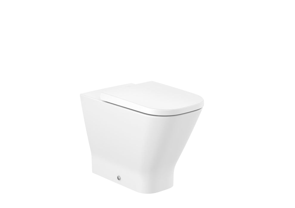 ROCA A347479000 THE GAP SQUARE Confort Inodoro Rimless Tanque Alto Blanco