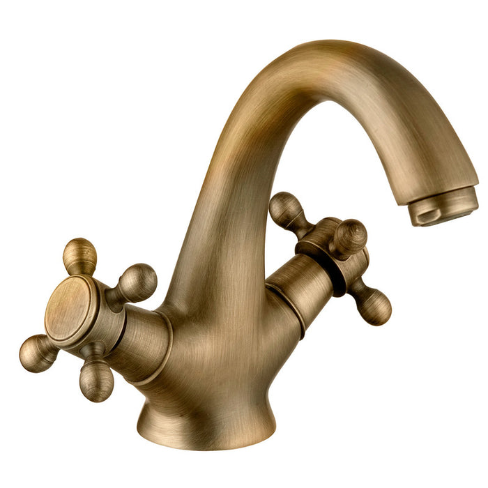UNIVERSAL DE GRIFERÍA GS10055 CLÁSICA Grifo Bimando Lavabo Latón Envejecido Antique