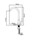 UNIVERSAL DE GRIFERÍA GC11092 TYPE Grifo Monomando Fregadero Negro