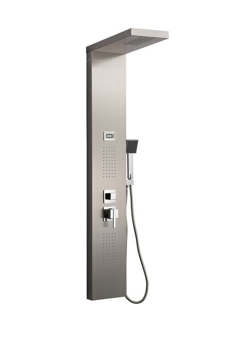 UNIVERSAL DE GRIFERÍA CH30017 HIDROTERAPIA Columna de Ducha Hidromasaje Inox