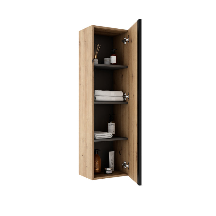 VISOBATH 76650 GRANADA Columna Suspendida 1 Puerta Reversible Color Roble Costa Tirador Negro