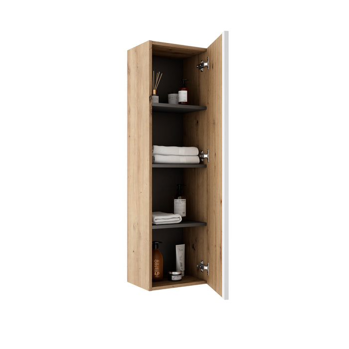VISOBATH 76651 GRANADA Columna Suspendida 1 Puerta Reversible Color Roble Costa Tirador Blanco