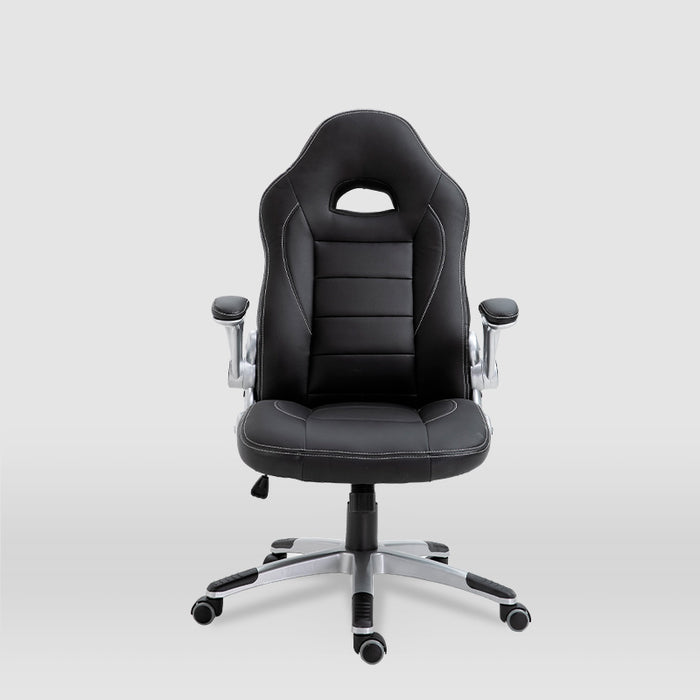 FURNITURE STYLE FS2427NG VICTORIA Silla de Estudio Imitación Piel Color Negro